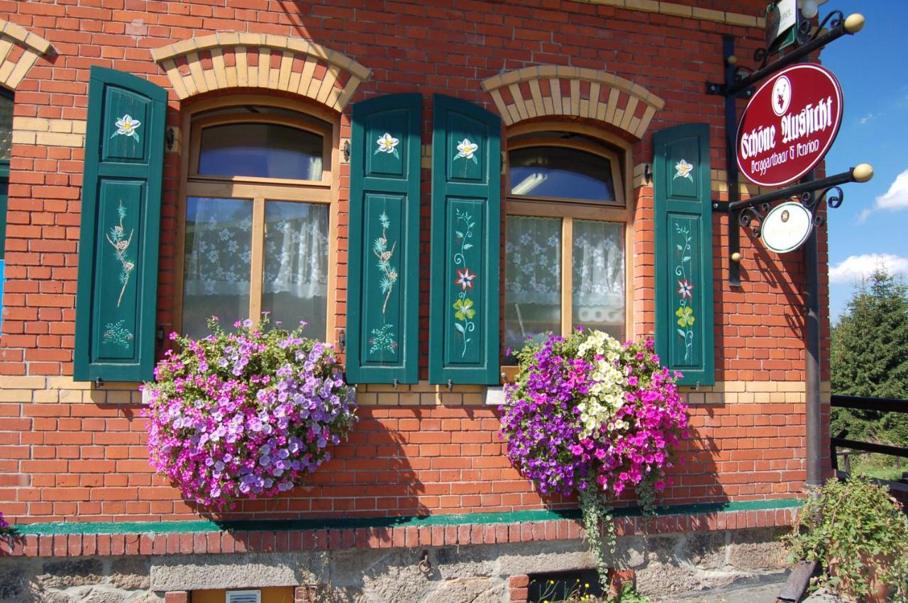 Berggasthaus & Pension Schoene Aussicht Клингентал Екстериор снимка